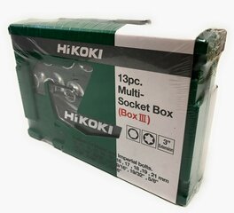 Hikoki / Hitachi pistikupesakomplekt, 13 tk цена и информация | Механические инструменты | kaup24.ee