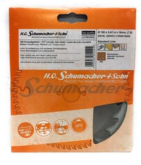Saeketas puidule Ø150 x 2,4/1,4 x 16mm, Z-20 H.O Schumacher+Sohn hind ja info | Käsitööriistad | kaup24.ee