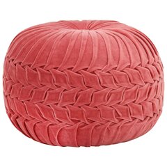 vidaXL tumba, puuvillane samet, voltidega, 40 x 30 cm roosa hind ja info | Kott-toolid, tumbad, järid | kaup24.ee