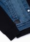 Meeste teksajakk Ombre C322 must / teksad hind ja info | Meeste joped | kaup24.ee