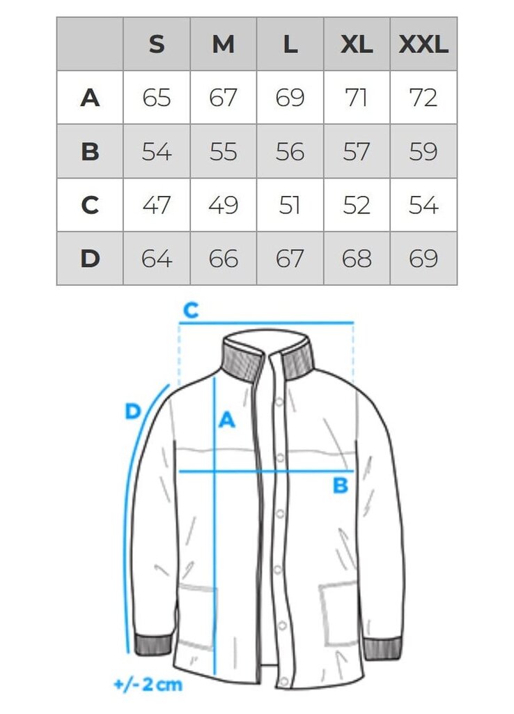 Meeste teksajakk Ombre C322 must / teksad hind ja info | Meeste joped | kaup24.ee