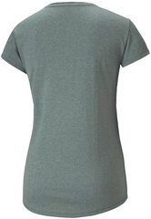 Puma Футболки Heather Logo Tee Green цена и информация | Спортивная одежда для женщин | kaup24.ee