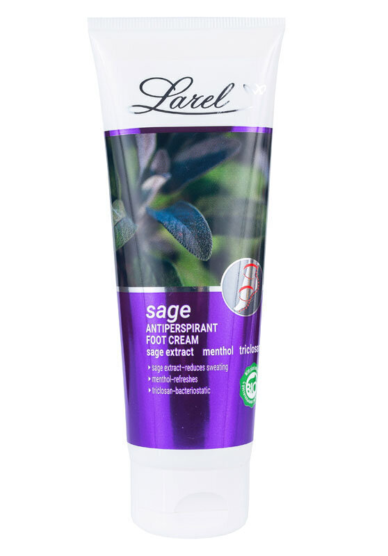 Jalakreem salveiekstraktiga Larel Feet Creams Bio Sage Antipersirant 125 ml hind ja info | Kehakreemid, losjoonid | kaup24.ee