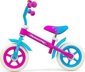 Балансировочный велосипед Milly Mally Dragon Candy, 2652 цена и информация | Детский трехколесный велосипед - коляска с удобной ручкой управления для родителей Riff F95941 2в1, фиолетовый | kaup24.ee