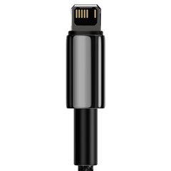 Kaabel Baseus Tungsten Gold USB to Lightning 2.4A 1m, must hind ja info | Mobiiltelefonide kaablid | kaup24.ee