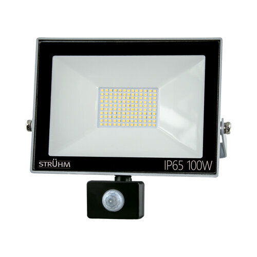 kroma led s 100w hall 6500k smd led-projektor liikumisanduriga STRÜHM 247 x 269 x 64 mm цена и информация | Süvistatavad ja LED valgustid | kaup24.ee