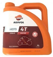 REPSOL MOTO RACING 4T 10W40 4L hind ja info | Mootorrataste mootoriõlid | kaup24.ee