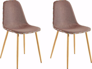 2-tooli komplekt Notio Living Canton, pruun hind ja info | Söögilaua toolid, köögitoolid | kaup24.ee