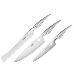 Комплект ножей Samura REPTILE Paring 82 мм / Utility 168 мм / Chef's 200 мм из AUS 10 Японской стали 60 HRC цена и информация | Ножи и аксессуары для них | kaup24.ee