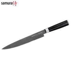 Samura MO-V Stonewash Нож - слайсэр нарезки 9.0''/230 mm из AUS 8 Японской из стали 59 HRC цена и информация | Ножи и аксессуары для них | kaup24.ee