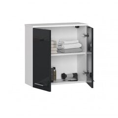 Шкафчик для ванной комнаты навесной NORE Fin 1549, белый/серый цена и информация | Шкафчики для ванной | kaup24.ee
