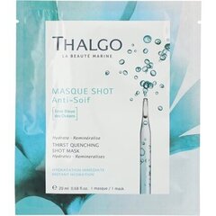 Увлажняющая листовая маска для лица Thalgo Masque Shot Thirst Quenching Shot Mask, 20 мл цена и информация | Маски для лица, патчи для глаз | kaup24.ee