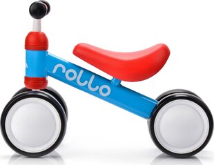 Балансировочный велосипед Meteor Rollo, blue/red цена и информация | Детский трехколесный велосипед - коляска с удобной ручкой управления для родителей Riff F95941 2в1, фиолетовый | kaup24.ee