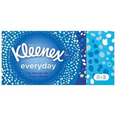 Ühekordsed salvrätikud Kleenex Everyday Tissues, 8 pakki hind ja info | Niisked salvrätikud, vatipadjad ja -tikud | kaup24.ee