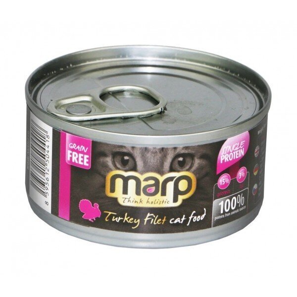 Marp Think Holistic Kalkunifilee Cat Food, 70g hind ja info | Konservid kassidele | kaup24.ee