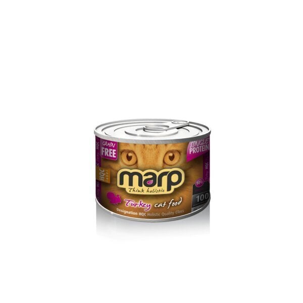 Marp Think Holistic Kalkuniga Cat Food, 200 g hind ja info | Konservid kassidele | kaup24.ee