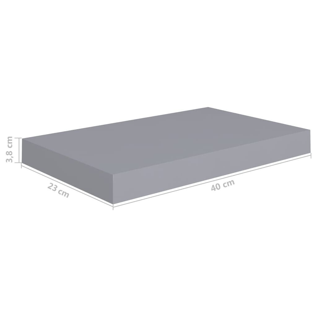 vidaXL seinariiul, hall, 40 x 23 x 3,8 cm MDF hind ja info | Riiulid | kaup24.ee