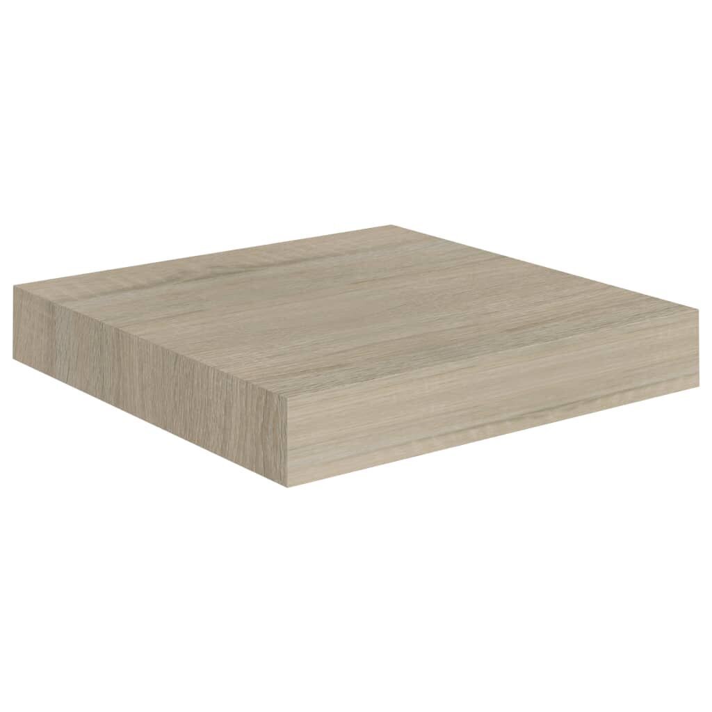 vidaXL seinariiul, tammevärvi, 23 x 23,5 x 3,8 cm MDF цена и информация | Riiulid | kaup24.ee