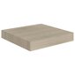 vidaXL seinariiul, tammevärvi, 23 x 23,5 x 3,8 cm MDF hind ja info | Riiulid | kaup24.ee