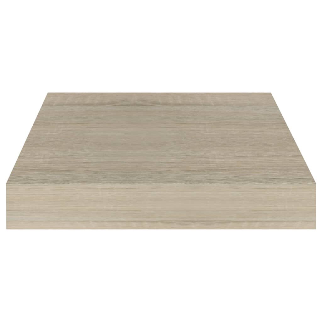 vidaXL seinariiul, tammevärvi, 23 x 23,5 x 3,8 cm MDF hind ja info | Riiulid | kaup24.ee