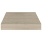 vidaXL seinariiul, tammevärvi, 23 x 23,5 x 3,8 cm MDF hind ja info | Riiulid | kaup24.ee