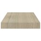 vidaXL seinariiul, tammevärvi, 40 x 23 x 3,8 cm MDF hind ja info | Riiulid | kaup24.ee