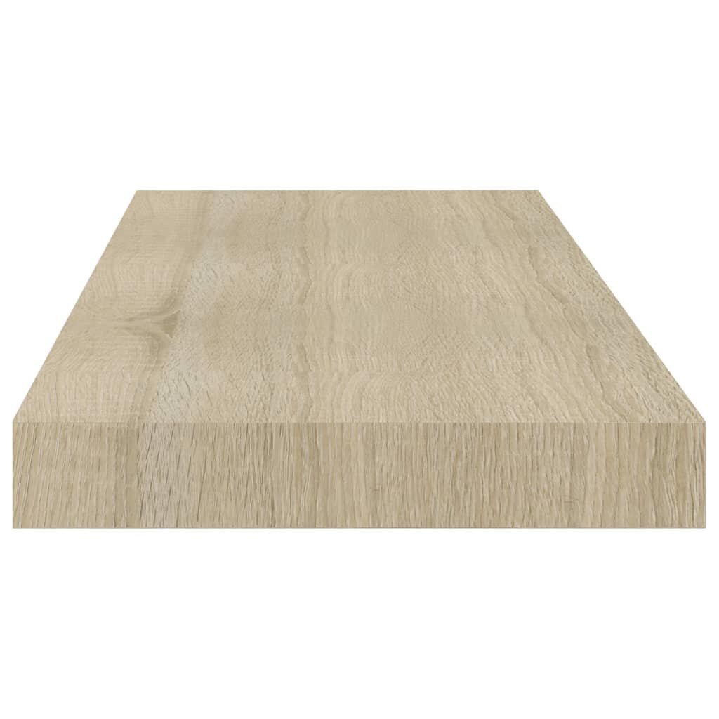 vidaXL seinariiul, tamm, 60 x 23,5 x 3,8 cm MDF hind ja info | Riiulid | kaup24.ee