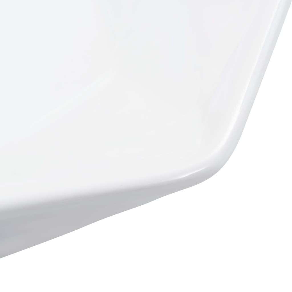 vidaXL valamu, 41 x 36,5 x 12 cm, keraamiline, valge hind ja info | Kraanikausid, valamud | kaup24.ee