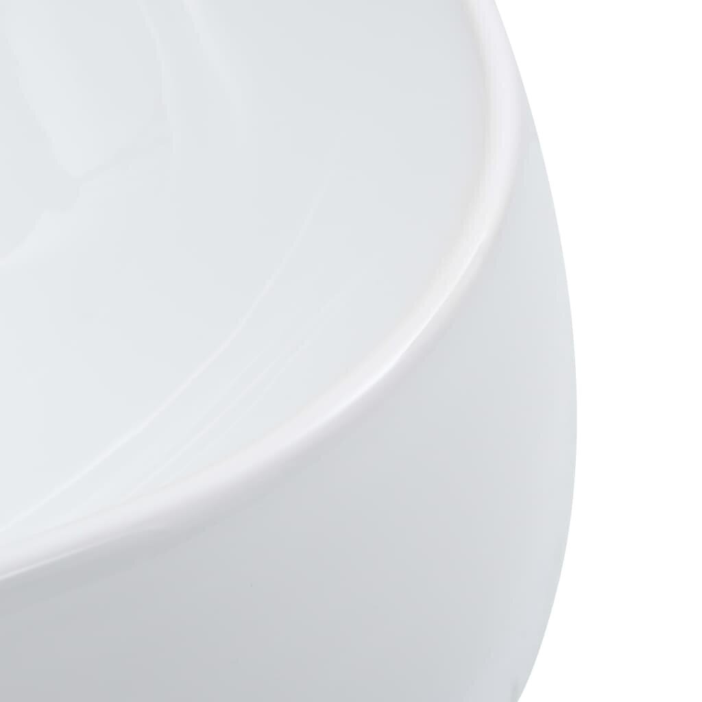 vidaXL valamu, 44,5 x 39,5 x 14,5 cm, keraamiline, valge hind ja info | Kraanikausid, valamud | kaup24.ee