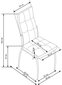 Toolide komplekt K209, 4 tooli, kreemikas цена и информация | Söögilaua toolid, köögitoolid | kaup24.ee