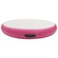 vidaXL täispumbatav võimlemismatt pumbaga 100x100x10 cm PVC roosa цена и информация | Joogamatid | kaup24.ee