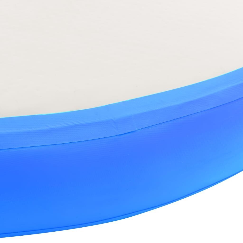 vidaXL täispumbatav võimlemismatt pumbaga 100x100x10 cm PVC sinine hind ja info | Joogamatid | kaup24.ee