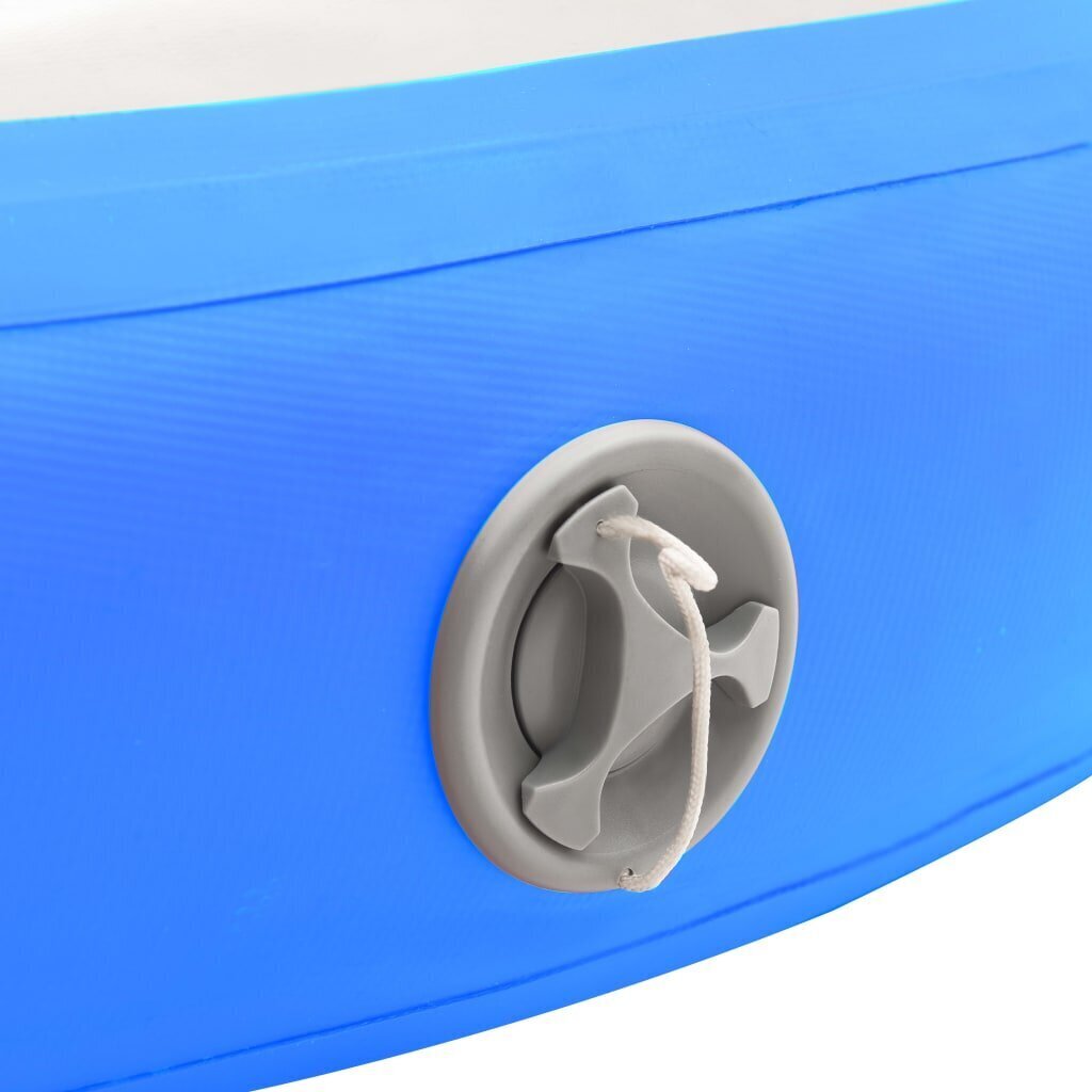 vidaXL täispumbatav võimlemismatt pumbaga 100x100x10 cm PVC sinine hind ja info | Joogamatid | kaup24.ee