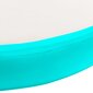 vidaXL täispumbatav võimlemismatt pumbaga 100x100x15 cm PVC roheline цена и информация | Joogamatid | kaup24.ee