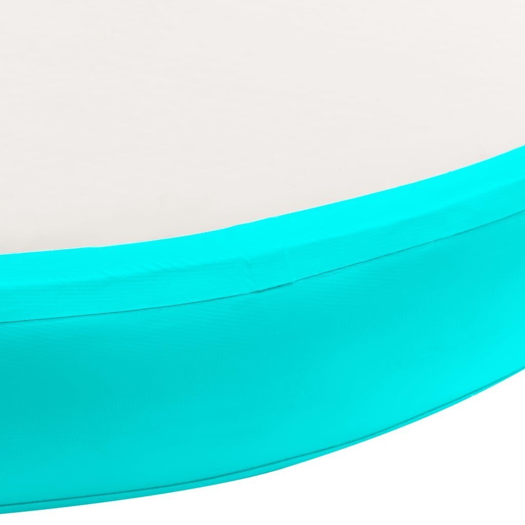 vidaXL täispumbatav võimlemismatt pumbaga 100x100x20 cm PVC roheline hind ja info | Joogamatid | kaup24.ee