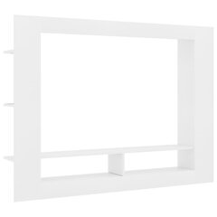 vidaXL telerikapp, valge, 152 x 22 x 113 cm, puitlaastplaat hind ja info | TV alused | kaup24.ee