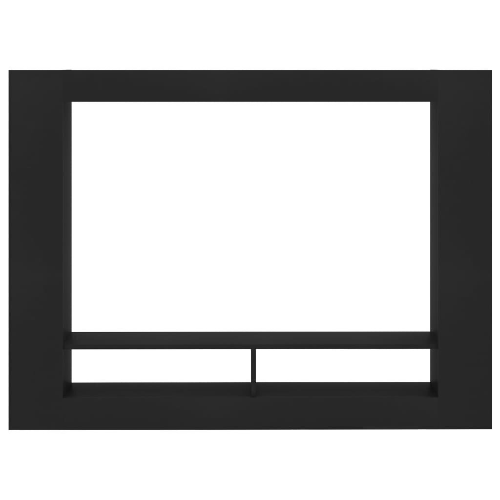 vidaXL telerikapp, must 152 x 22 x 113 cm puitlaastplaat hind ja info | TV alused | kaup24.ee
