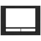 vidaXL telerikapp, must 152 x 22 x 113 cm puitlaastplaat hind ja info | TV alused | kaup24.ee