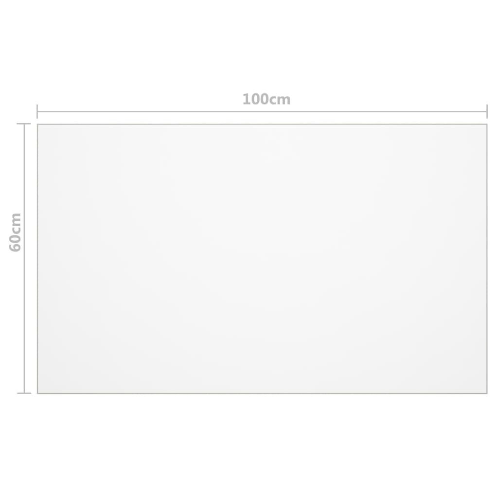 vidaXL lauakaitse, matt, 100 x 60 cm, 2 mm, PVC hind ja info | Laudlinad, lauamatid, servjetid | kaup24.ee