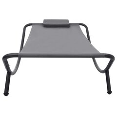 vidaXL lamamistool, hall, 200 x 90 cm teras hind ja info | Päevitustoolid | kaup24.ee