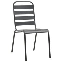 Садовые стулья, 2 шт., серые цена и информация | Садовые стулья, кресла, пуфы | kaup24.ee