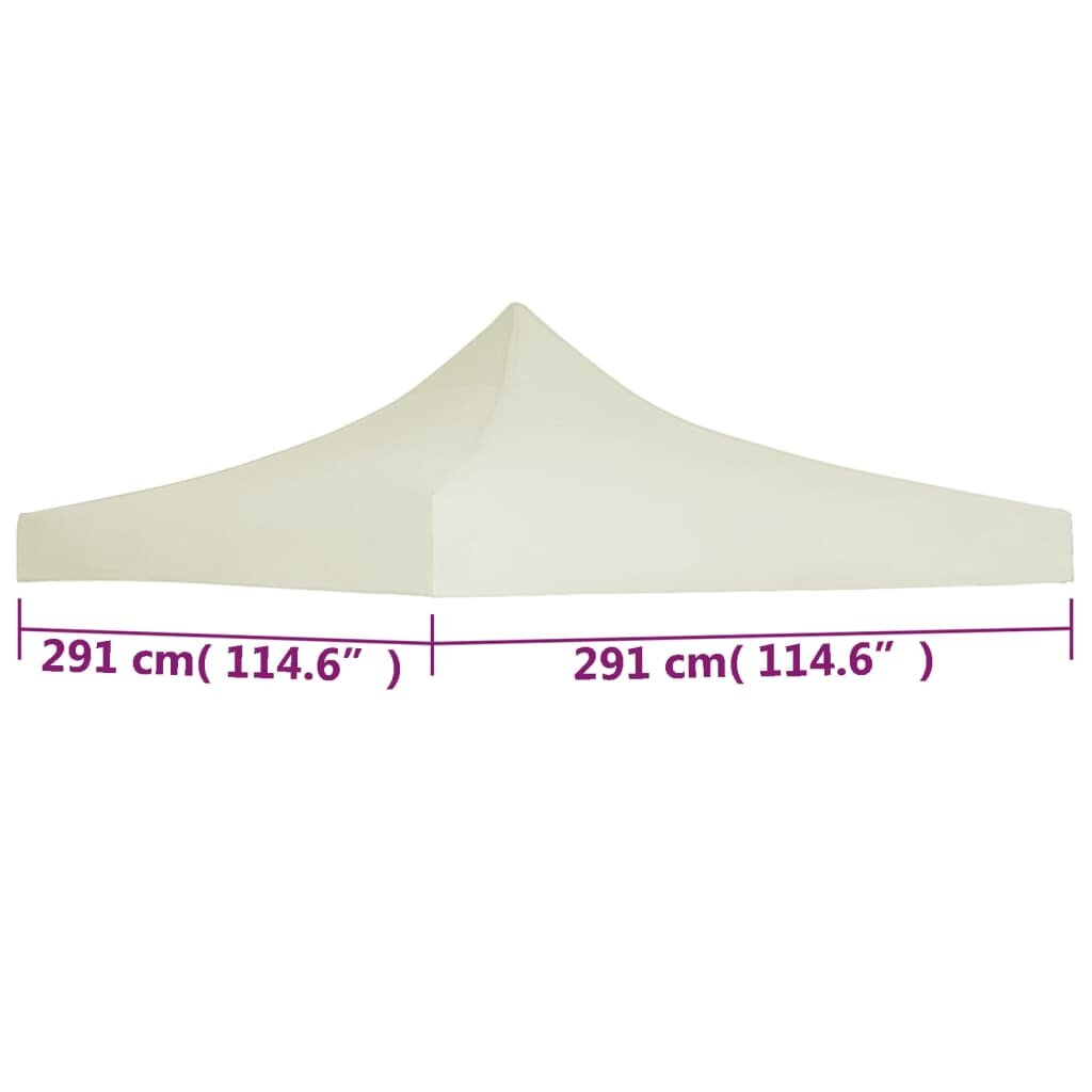 vidaXL peotelgi katus, 2,9 x 2,9 m, kreemjas hind ja info | Varikatused ja aiapaviljonid | kaup24.ee