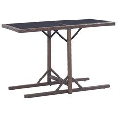Садовый стол, коричневый цена и информация | Садовые столы и столики | kaup24.ee