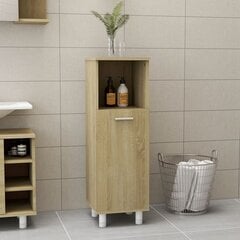 vidaXL vannitoakapp Sonoma tamm 30 x 30 x 95 cm puitlaastplaat цена и информация | Шкафчики для ванной | kaup24.ee