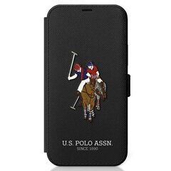 US Polo USFLBKP12LPUGFLBK iPhone 12 Pro Max 6.7 &quot;black / black book Polo Embroidery Collection цена и информация | Чехлы для телефонов | kaup24.ee