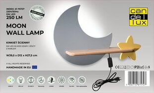 Candellux настенный детский LED светильник Луна цена и информация | Детские светильники | kaup24.ee