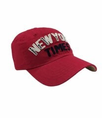Nokamüts Unisex be Snazzy New York Times, punane hind ja info | Meeste sallid, mütsid ja kindad | kaup24.ee