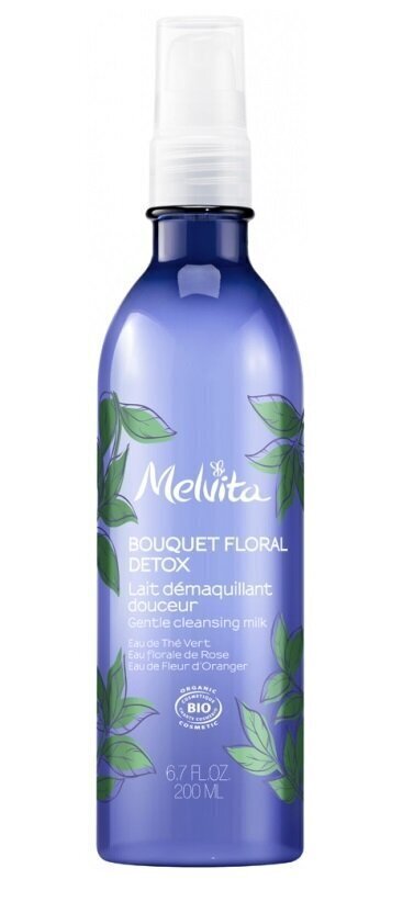 Puhastav, detoksifitseeriv näopiim Melvita Floral Bouquet, 200 ml hind ja info | Näopuhastusvahendid | kaup24.ee