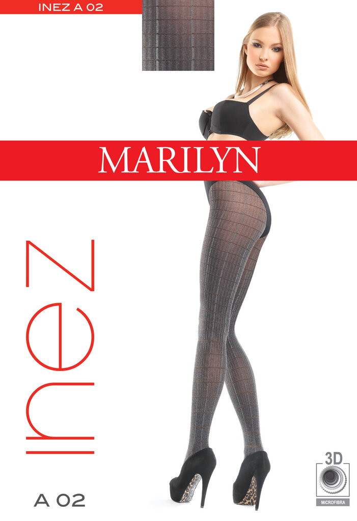 Sukkpüksid nez A02 Marilyn, Black/Grey hind ja info | Sukkpüksid | kaup24.ee