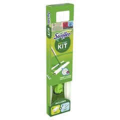 Swiffer Sweeper Starter Kit XXL: метла, сухие салфетки 8шт и влажные салфетки 3шт цена и информация | Принадлежности для уборки | kaup24.ee